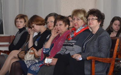 Выступили с поздравлениями Н.В. Чекалева