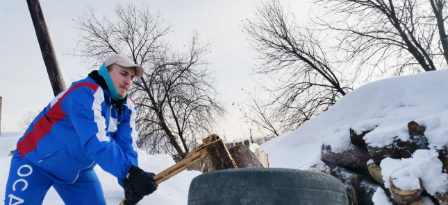 Отряд снежного десанта «Ритм» в конце января отправился в Усть-Ишимский район Омской области