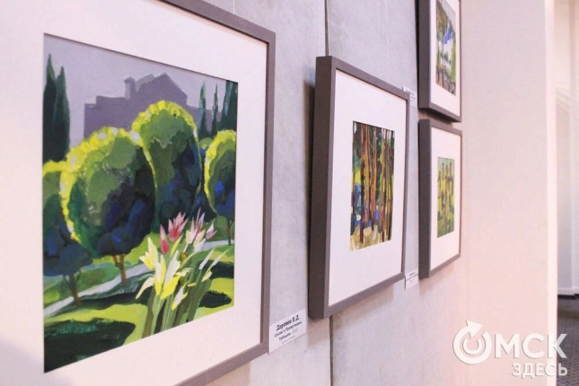 Преподаватели и студенты ОмГПУ представили свои работы на выставке «Пленэр – 2022»